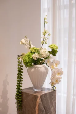 Specktrum Artificial Flowers - Light green Hydrangea branch