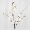 Specktrum Artificial Flowers - White Cherry blossom branch