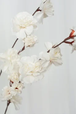 Specktrum Artificial Flowers - White Cherry blossom branch