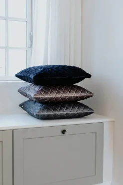 Specktrum Daytona Pillow - Silver/Blue Square