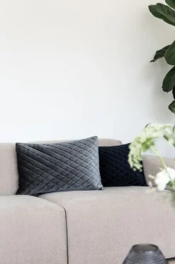 Specktrum Daytona Pillow - Silver/Blue Rectangular