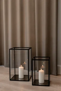 Specktrum Harlequin Lantern - Bronze Mirror, Black Frame Medium (25*25*40)