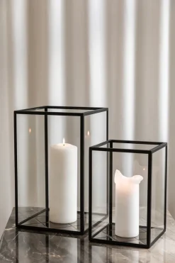 Specktrum Harlequin Lantern - Bronze Mirror, Black Frame Medium (25*25*40)