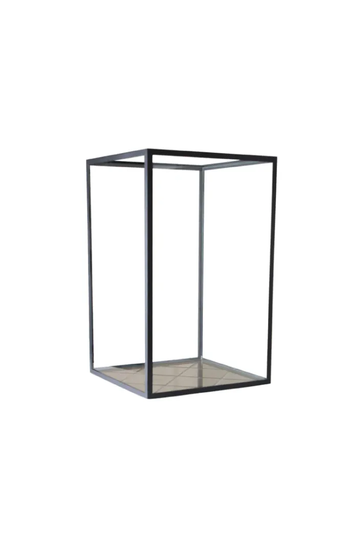 Specktrum Harlequin Lantern - Bronze Mirror, Black Frame Small (20*20*30)