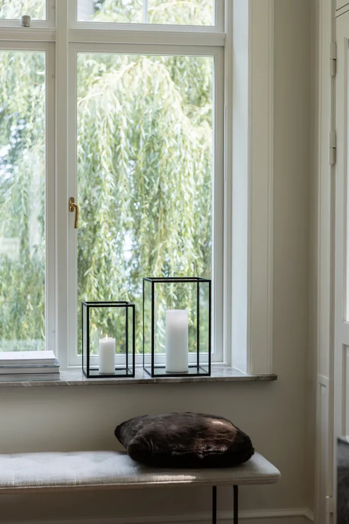 Specktrum Harlequin Lantern - Bronze Mirror, Black Frame Small (20*20*30)