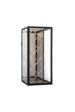 Specktrum Harlequin Lantern - Bronze Mirror, Black Frame Medium - wall mounted (20*20*45)