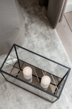 Specktrum Herringbone Lantern - Bronze Mirror, Black Frame Long (30*20*40)