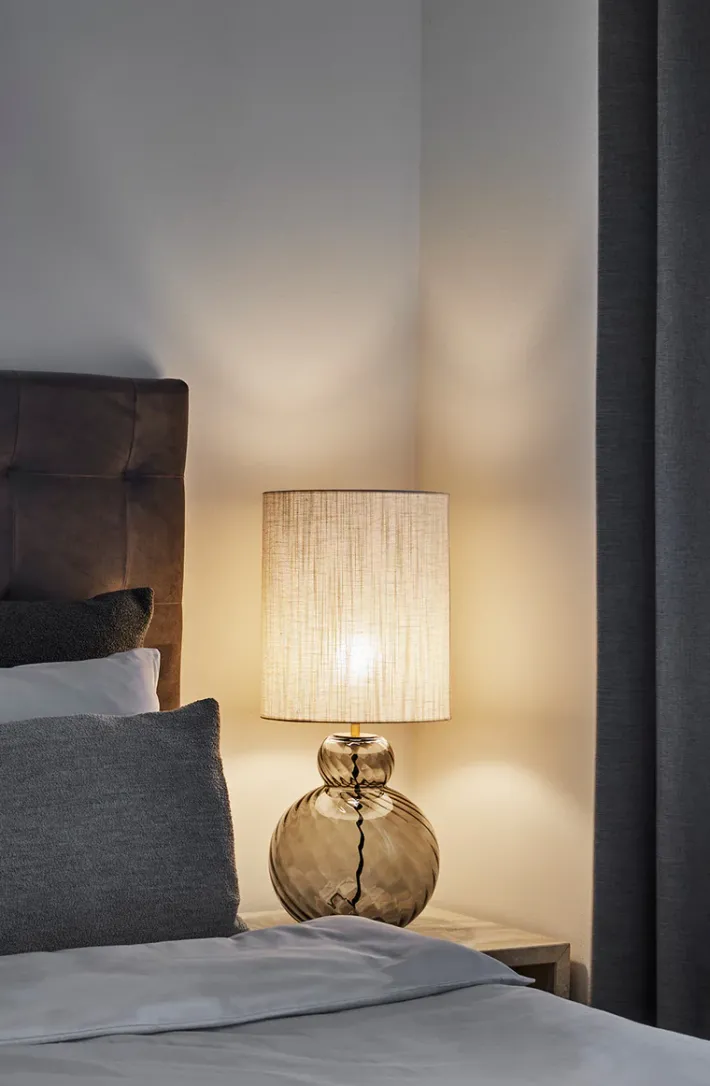 Specktrum Lily Table Lamp - Brown Swirl