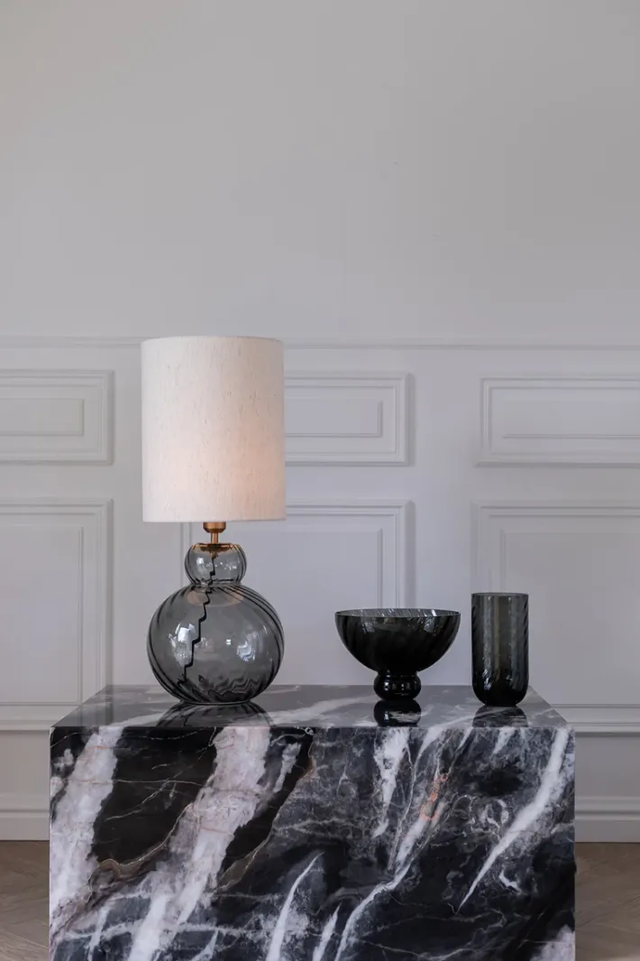 Specktrum Lily Table Lamp - Grey Swirl