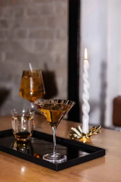 Specktrum Meadow Stemware - Amber Martini glass