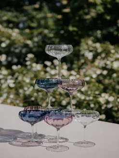 Specktrum Meadow Stemware - Blue Cocktail glass