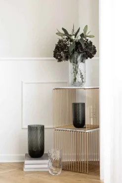 Specktrum Meadow Swirl Cylinder Vase - Grey Medium