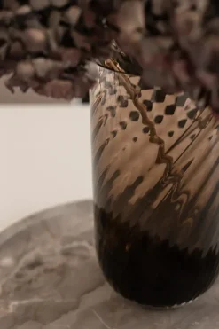 Specktrum Meadow Swirl Cylinder Vase - Topaz Medium