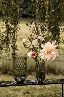 Specktrum Meadow Swirl Cylinder Vase - Grey Small