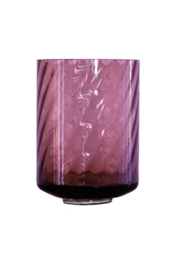 Specktrum Meadow Swirl Cylinder vase (w. foot) - Plum