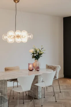 Specktrum Meadow Swirl Cylinder vase (w. foot) - Plum