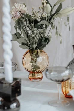 Specktrum Meadow Swirl Vase - Amber Small