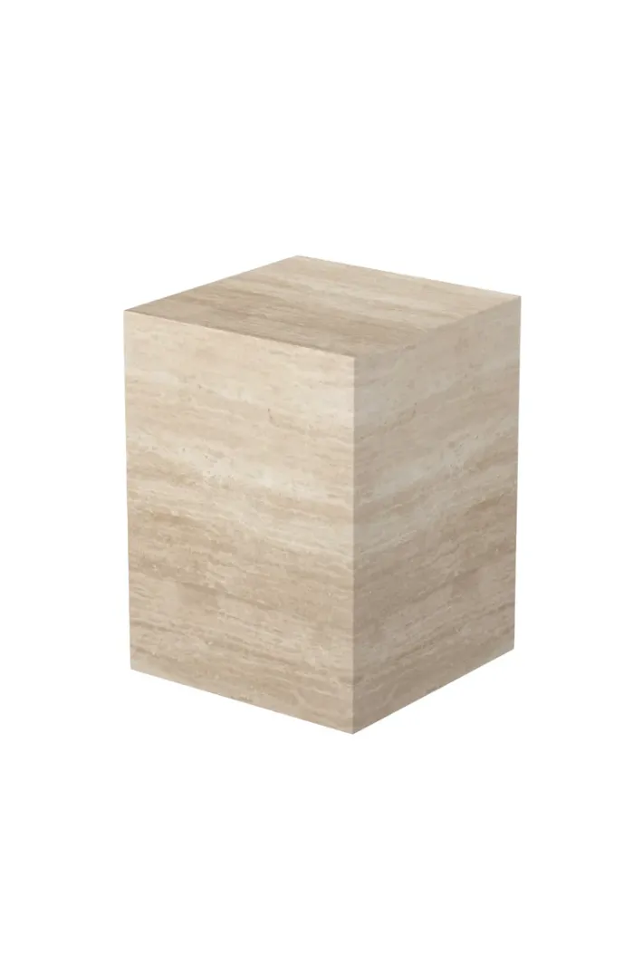 Specktrum Phantom Cube Table - Travertine Side Table