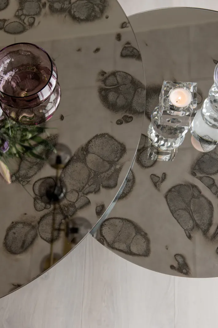 Specktrum Shade Coffee Table - Silver Antique Small