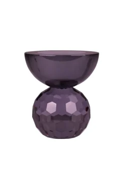 Specktrum Shadow Square Candle Holder - Black/Purple
