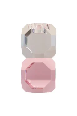 Specktrum Sky T-Light Candle Holder - Clear/Pink Stacked