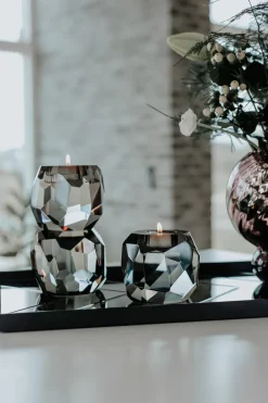 Specktrum Storm T-Light Candle Holder - Grey Single