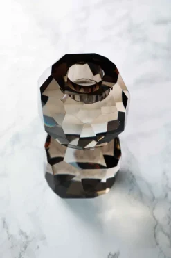 Specktrum Storm T-Light Candle Holder - Light Smoke Stacked