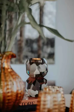 Specktrum Storm T-Light Candle Holder - Light Smoke Stacked