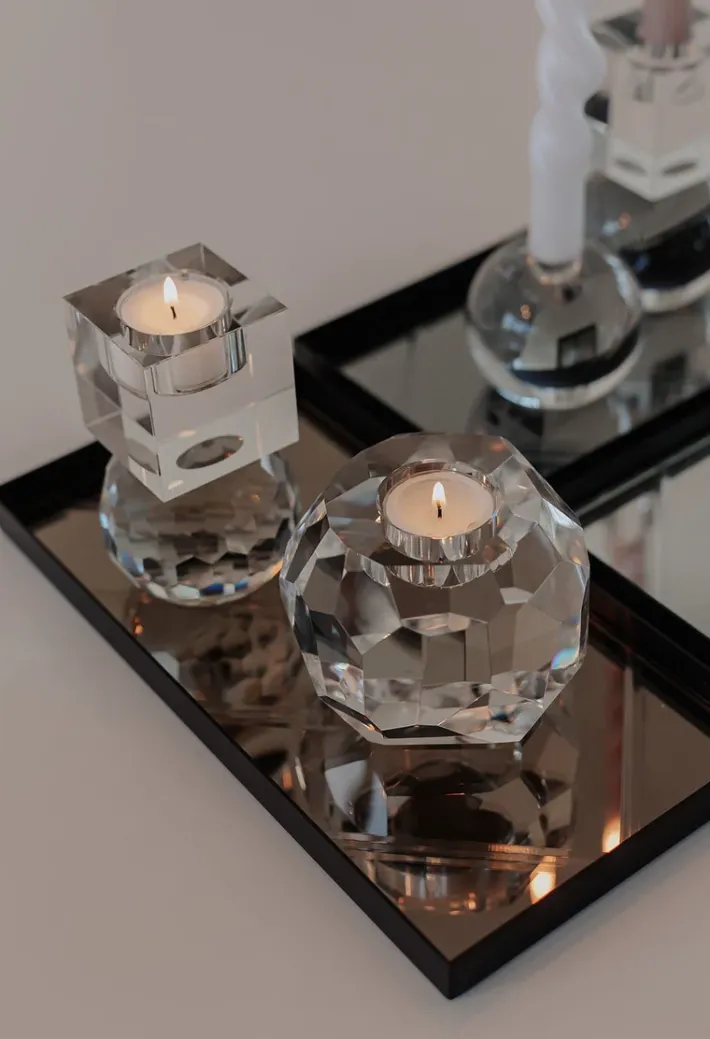 Specktrum Storm T-Light Candle Holder - Clear Single