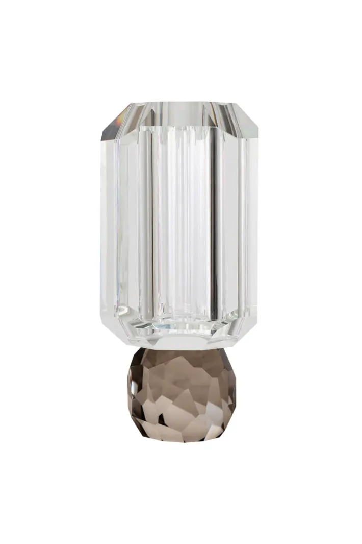 Specktrum Storm vase - Clear/Light Smoke