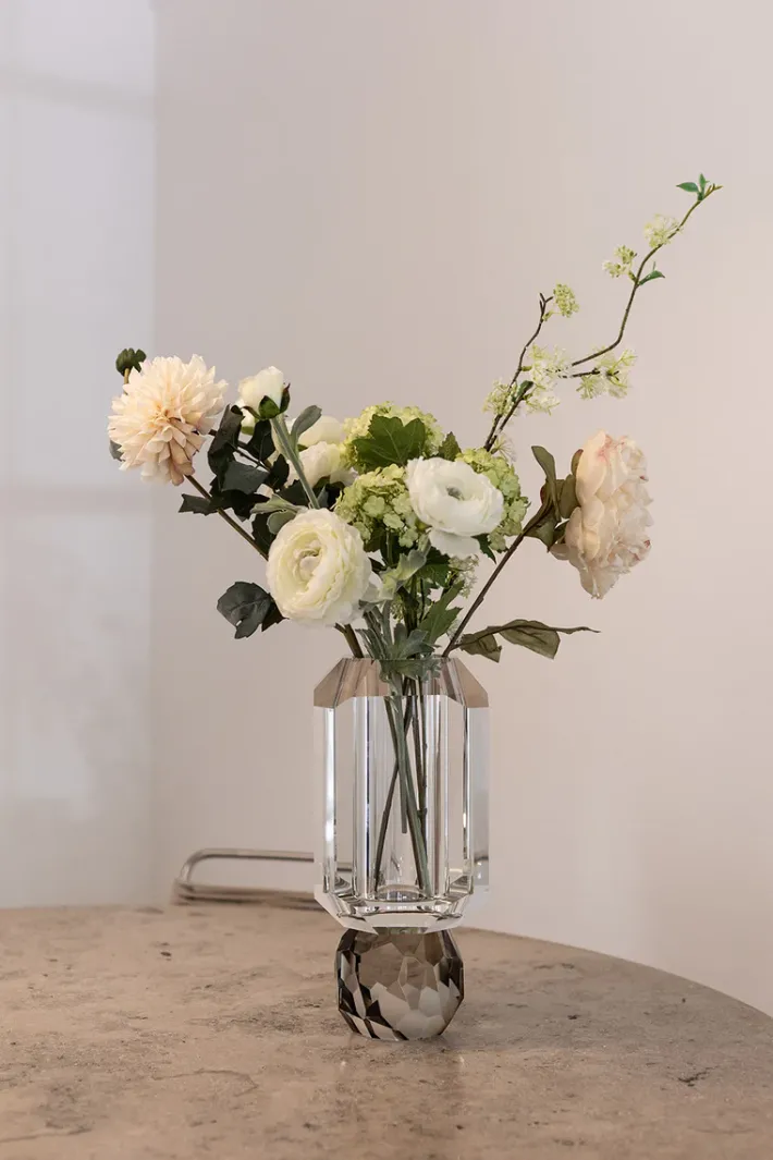 Specktrum Storm vase - Clear/Light Smoke