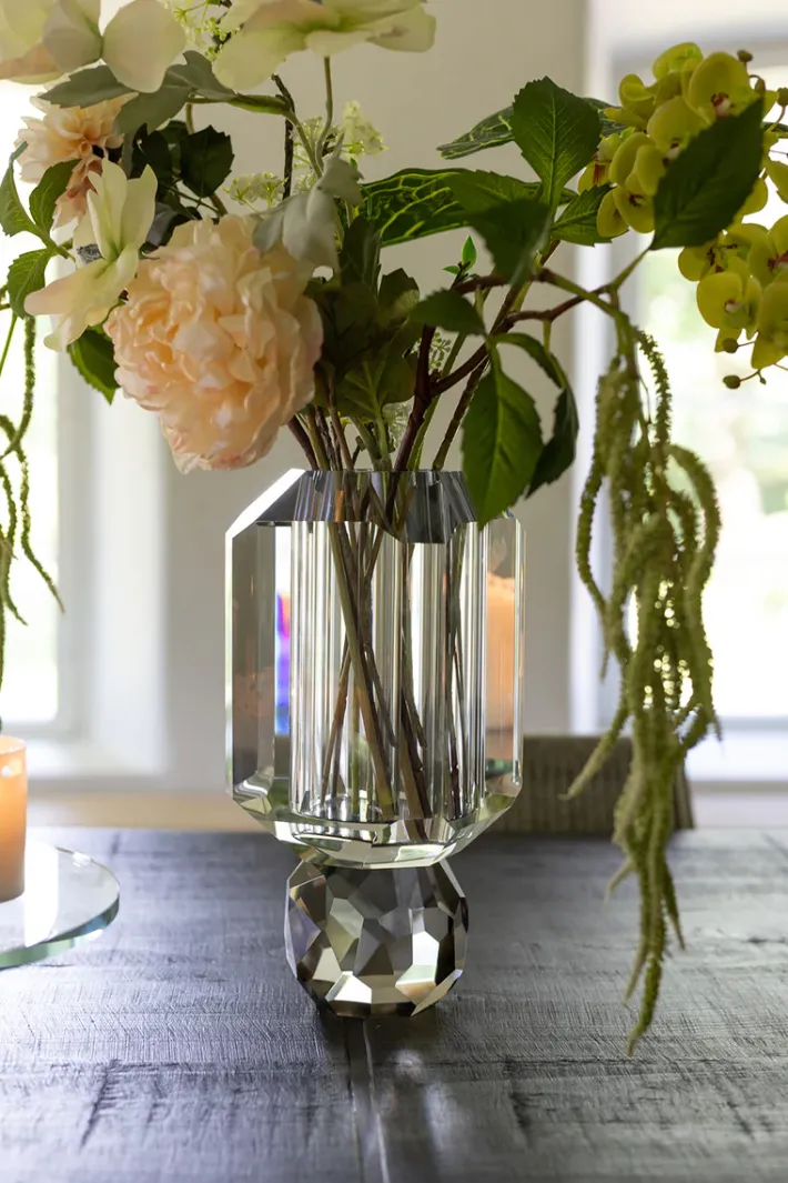 Specktrum Storm vase - Clear/Light Smoke