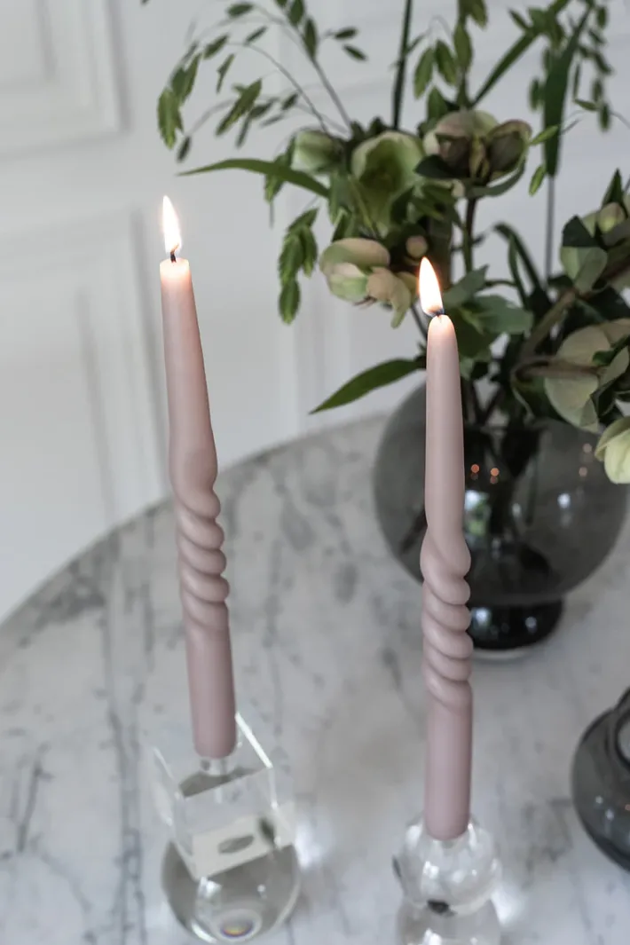 Specktrum The Curly Candle Collection - Packed with 4 Pieces per box - Blossom Blush Middle Curled