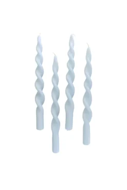 Specktrum The Curly Candle Collection - Packed with 4 Pieces per box - Mighty Blue Fully Curled