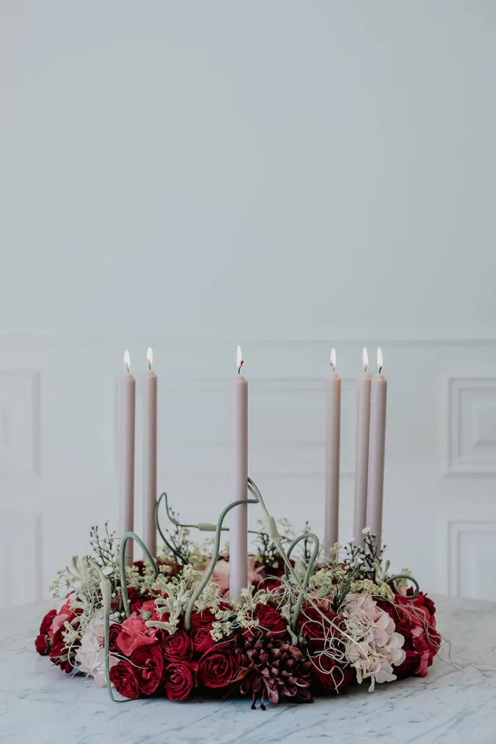 Specktrum The Extravagant Candle - Nordic Swan Ecolabel - 8 Pieces - Blossom Blush