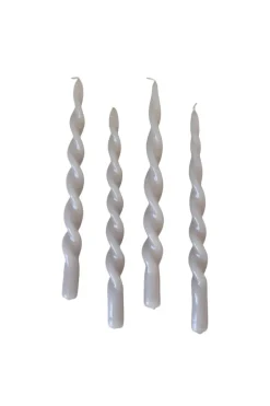 Specktrum The Glossy Candle Collection - Packed with 4 pieces per box - Thunder Grey Fully Curled