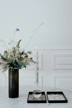 Specktrum The Glossy Candle Collection - Packed with 4 pieces per box - Thunder Grey Fully Curled