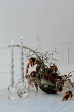 Specktrum The Glossy Candle Collection - Packed with 4 pieces per box - Thunder Grey Fully Curled