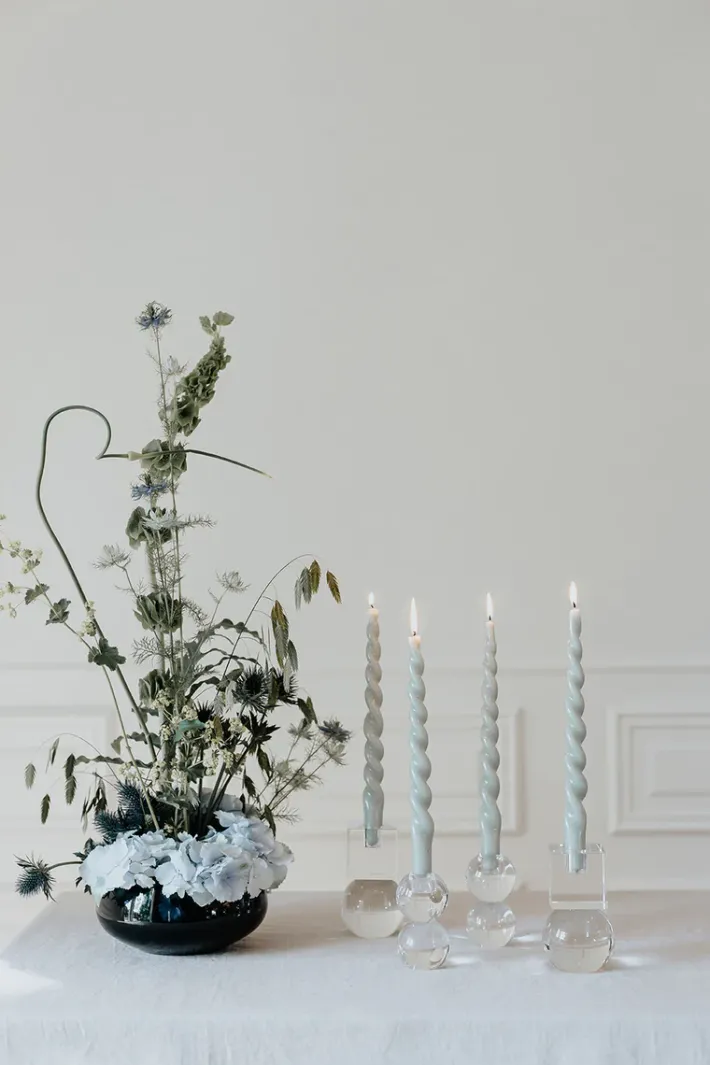 Specktrum The Glossy Candle Collection - Packed with 4 pieces per box - Essential Emerald Fully Curled