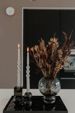 Specktrum The Glossy Candle Collection - Packed with 4 pieces per box - Thunder Grey Middle Curled