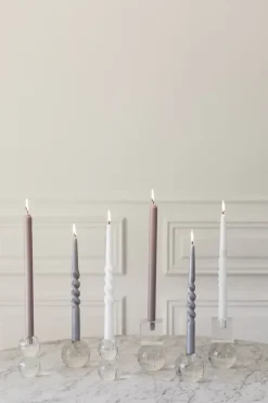 Specktrum The Pearl Candle Collection - Packed with 4 Pieces per box - White Pearl Middle Curled