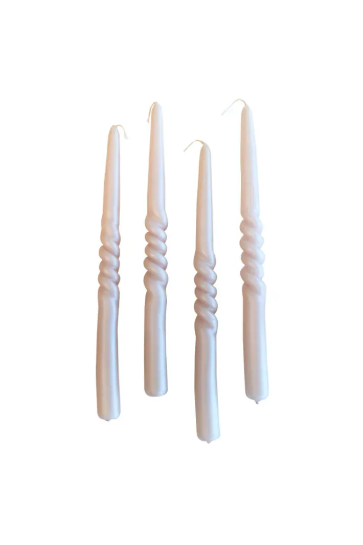 Specktrum The Pearl Candle Collection - Packed with 4 Pieces per box - Bloom Pearl Middle Curled