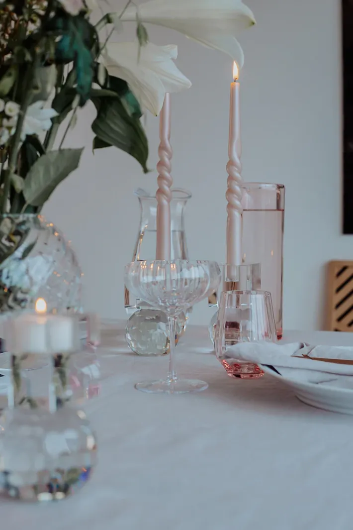 Specktrum The Pearl Candle Collection - Packed with 4 Pieces per box - Bloom Pearl Middle Curled