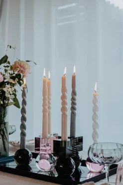 Specktrum The Pearl Candle Collection - Packed with 4 Pieces per box - Bloom Pearl Middle Curled