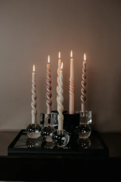 Specktrum The Pearl Candle Collection - Packed with 4 Pieces per box - Major Mahoni Fully Curled