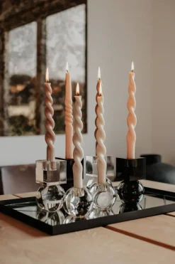 Specktrum The Pearl Candle Collection - Packed with 4 Pieces per box - Cherry Pearl Middle Curled