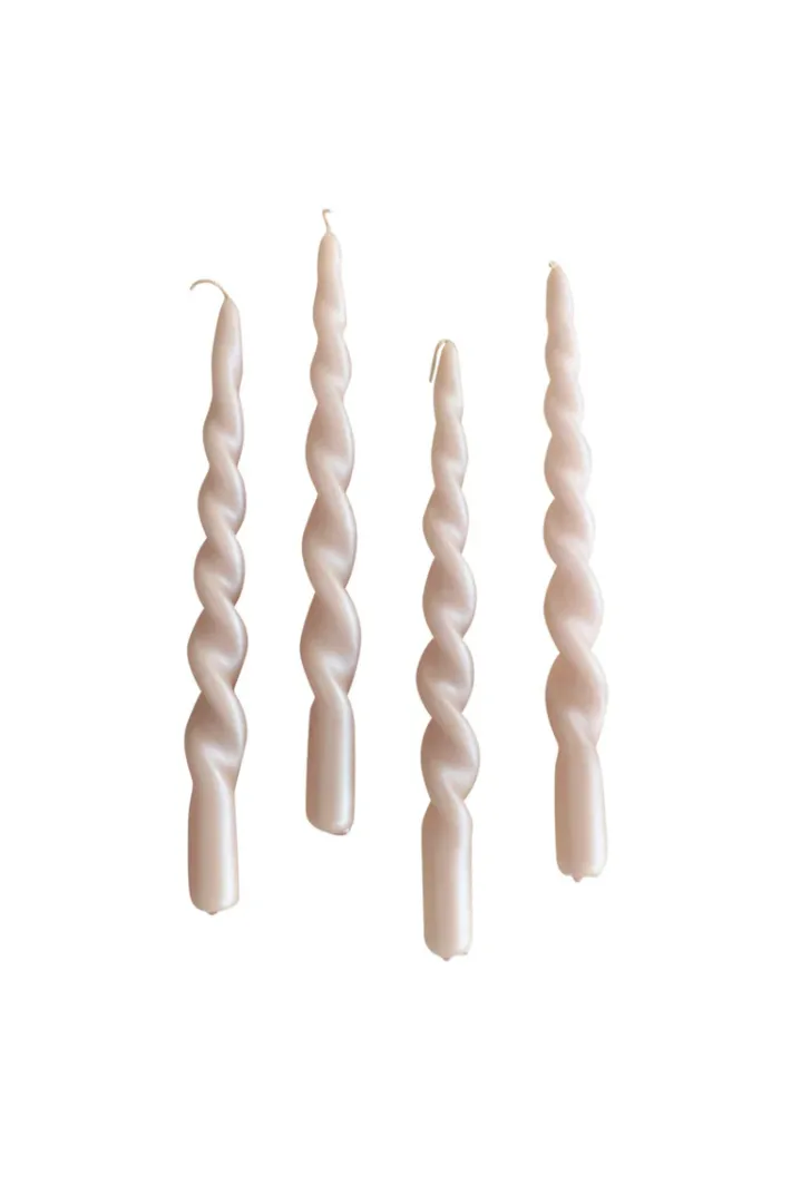 Specktrum The Pearl Candle Collection - Packed with 4 Pieces per box - Bloom Pearl Fully Curled