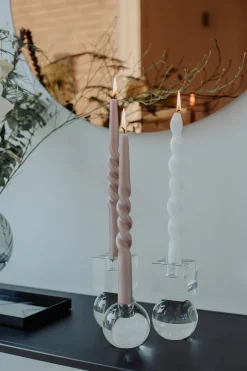 Specktrum The Pearl Candle Collection - Packed with 4 Pieces per box - Major Mahoni Middle Curled