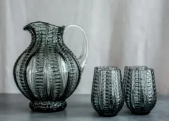 Specktrum Twisted Drinking Glass - Grey